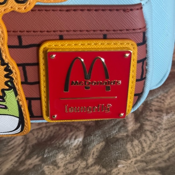 McDonald's Vintage Fry Kids Triple Pocket Mini Backpack NWT - Picture 2 of 6
